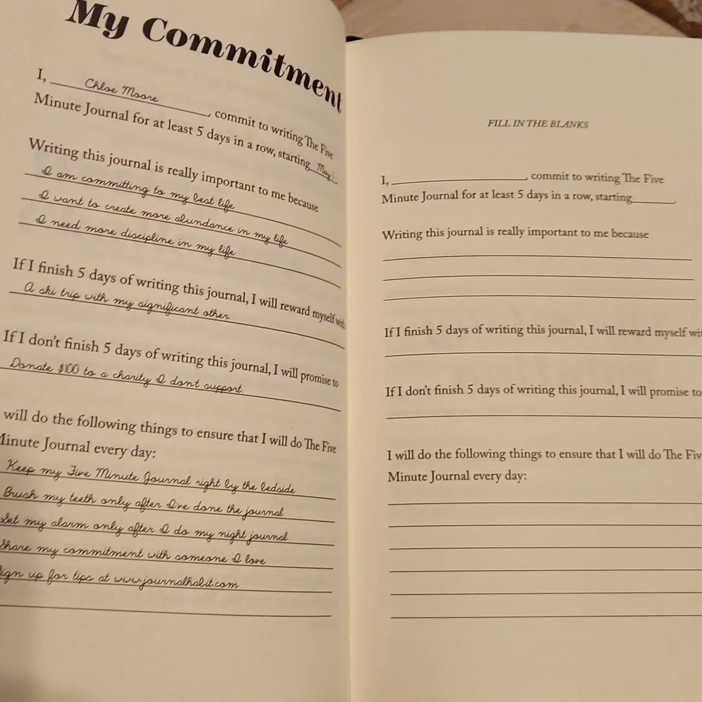Paper Source The Five-Minute Journal Hardcover Book